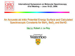 An Accurate ab initio Potential Energy Surface and Calculated BeD and BeHD