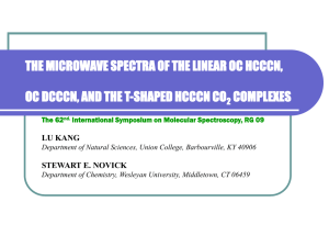THE MICROWAVE SPECTRA OF THE LINEAR OC HCCCN, COMPLEXES 2