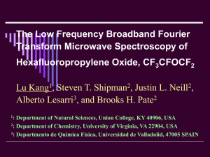 The Low Frequency Broadband Fourier Transform Microwave Spectroscopy of Hexafluoropropylene Oxide, CF CFOCF