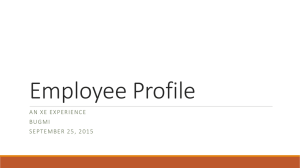 Employee Profile BUG MI