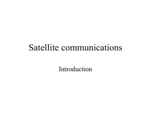 Satellite communications Introduction