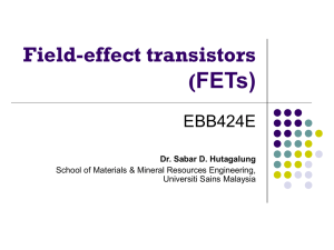 FETs) Field-effect transistors ( EBB424E