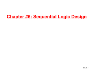 Chapter #6: Sequential Logic Design No. 6-1