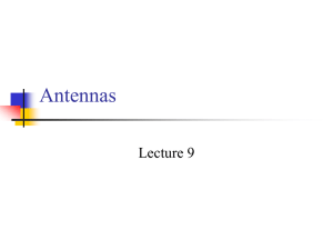 Antennas Lecture 9