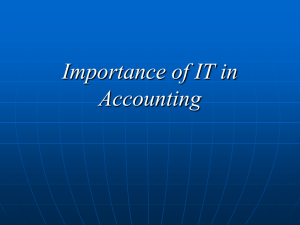 Importance of IT in Accounting