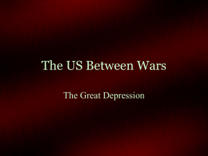 The US Between Wars The Great Depression