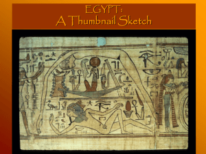 A Thumbnail Sketch : EGYPT