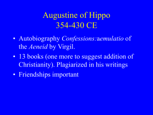 Augustine of Hippo 354-430 CE