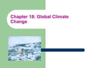 Chapter 18: Global Climate Change