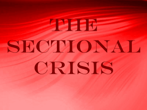 The Sectional Crisis