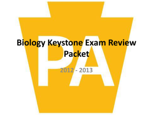 Biology Keystone Exam Review Packet 2012 - 2013