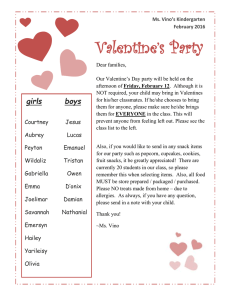 Valentine’s Party