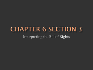 Interpreting the Bill of Rights