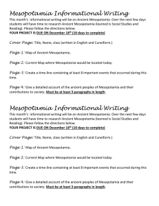 Mesopotamia Informational Writing