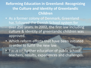 Reforming Education in Greenland: Recognizing the Culture and Identity of Greenlandic Children