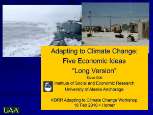 Adapting to Climate Change: Five Economic Ideas “Long Version”