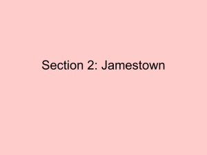 Section 2: Jamestown