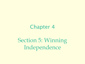 Section 5: Winning Independence Chapter 4