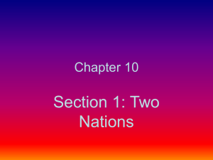 Section 1: Two Nations Chapter 10