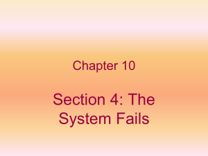 Section 4: The System Fails Chapter 10