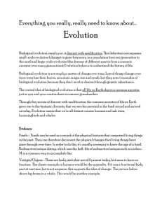 Evolution Everything you really, really need to know about…
