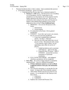 Drobak Civil Procedure – Spring 2001  rj