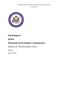 Final Report  Of the Financial Crisis Inquiry Commission