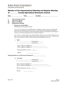 Minutes of the Organizational Meeting and Regular Meeting