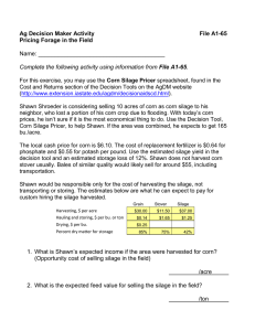 Ag Decision Maker Activity File A1-65 Pricing Forage in the Field