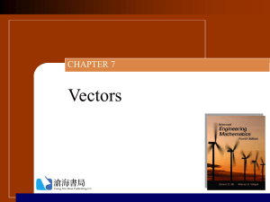Vectors CHAPTER 7