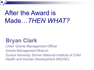 After the Award is THEN WHAT? Bryan Clark )
