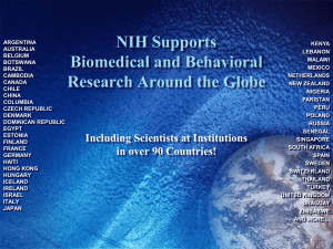 NIH Supports Biomedical and Behavioral Research Around the Globe