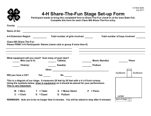 4-H Share-The-Fun Stage Set-up Form
