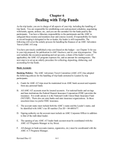 Dealing with Trip Funds Chapter 6