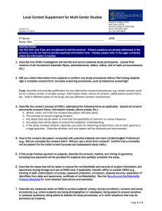 Local Context Supplement for Multi-Center Studies