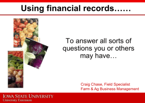Using financial records…… To answer all sorts of questions you or others