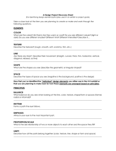 A Design Project Discovery Sheet following questions.