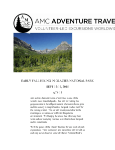 EARLY FALL HIKING IN GLACIER NATIONAL PARK SEPT 12-19, 2015 AT# 15