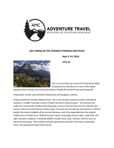 DAY HIKING IN THE SPANISH PYRENEES AND PICOS Sept 2-14, 2016