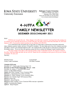 4-H/FFA FAMILY NEWSLETTER DECEMBER 2010/JANUARY 2011