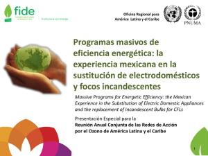 Programas masivos de eficiencia energética: la experiencia mexicana en la sustitución de electrodomésticos
