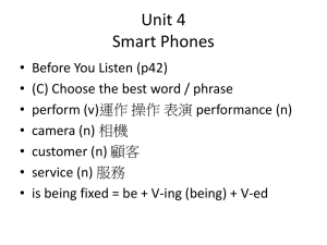 Unit 4 Smart Phones