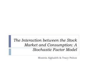 The Interaction between the Stock Market and Consumption: A Stochastic Factor Model