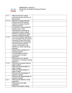 SEMESTER 2 Chapter 3  Introduction to Dynamic Routing Protocols V 4.0