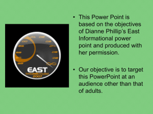 • This Power Point is based on the objectives Informational power