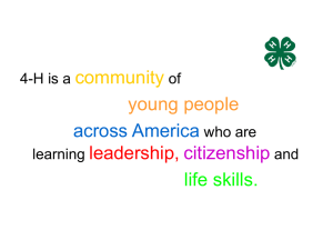 community young people across America leadership,