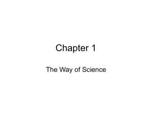 Chapter 1 The Way of Science