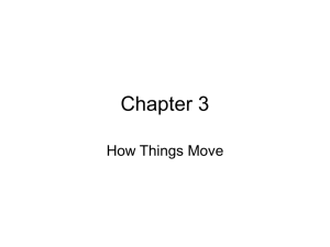 Chapter 3 How Things Move