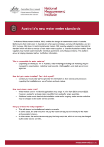 Australia’s new water meter standards