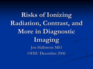 Risks of Ionizing Radiation, Contrast, and More in Diagnostic Imaging